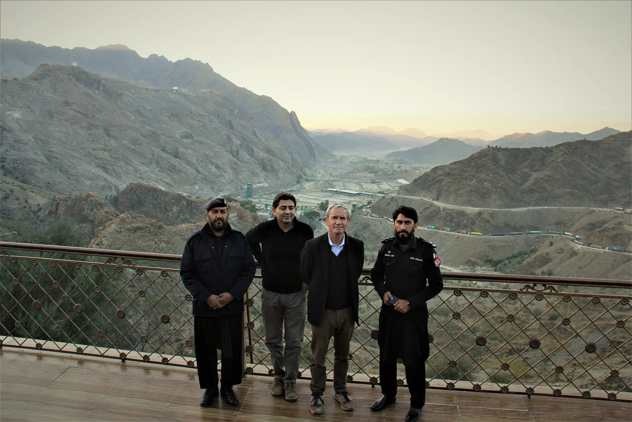At the Michni Post view point – in the distance is Afghanistan