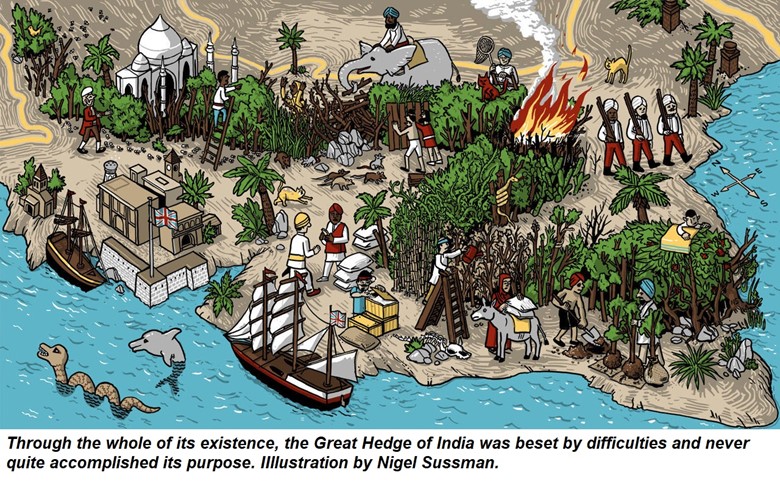 A realistic artists view of the terrain at Chillianwala battlefield