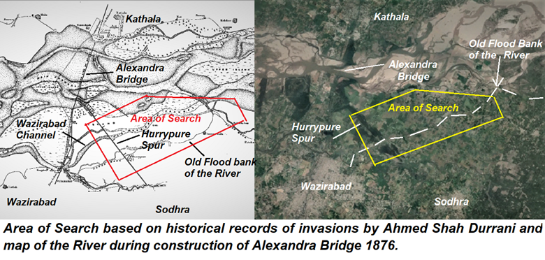A realistic artists view of the terrain at Chillianwala battlefield