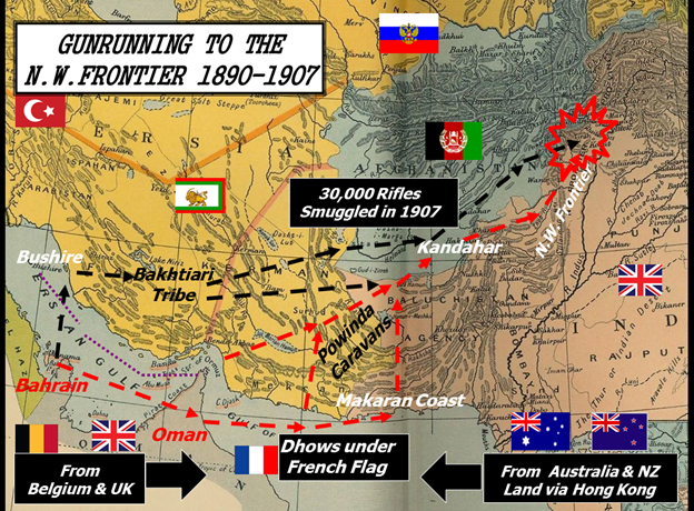 GUN RUNNING TO THE  NORTHWEST FRONTIER