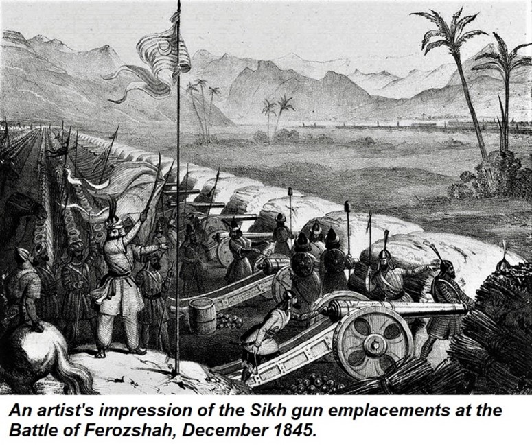 A realistic artists view of the terrain at Chillianwala battlefield