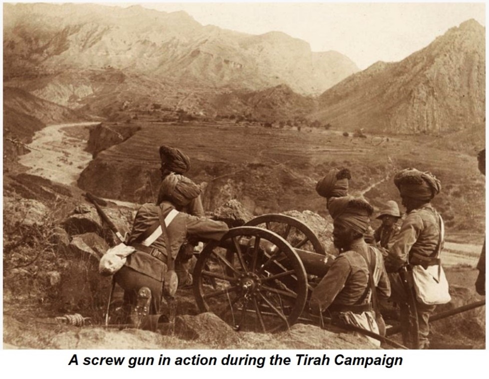 A realistic artists view of the terrain at Chillianwala battlefield