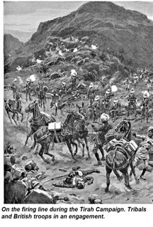 A realistic artists view of the terrain at Chillianwala battlefield