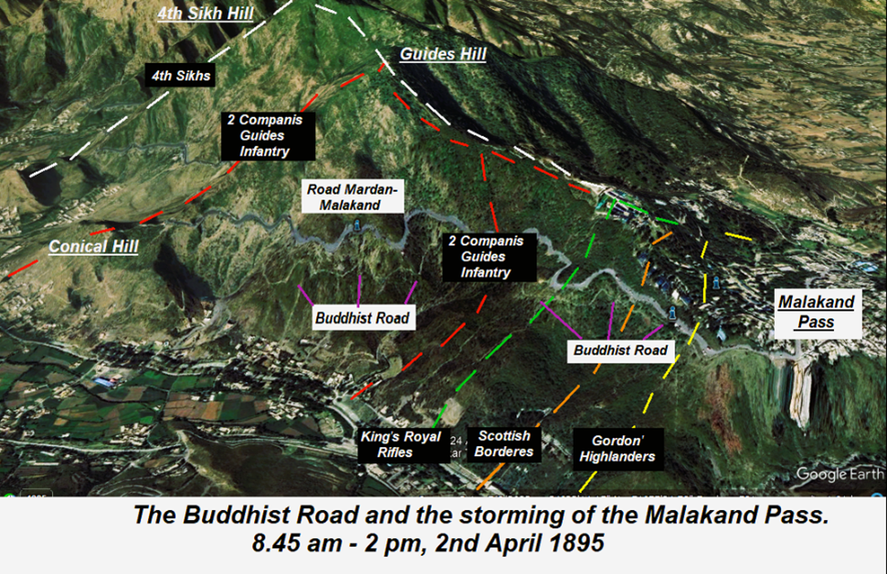 A realistic artists view of the terrain at Chillianwala battlefield