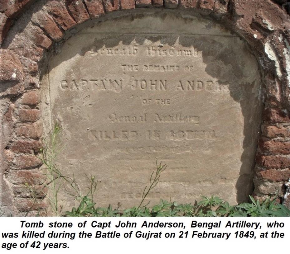 THE DEATH OF CAPT JOHN ANDERSON,  BENGAL ARTILLERY