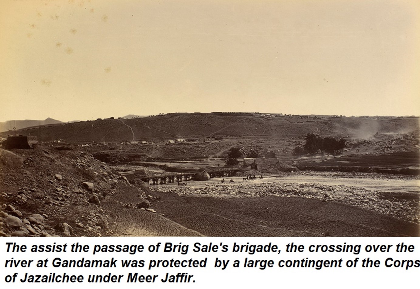 A realistic artists view of the terrain at Chillianwala battlefield