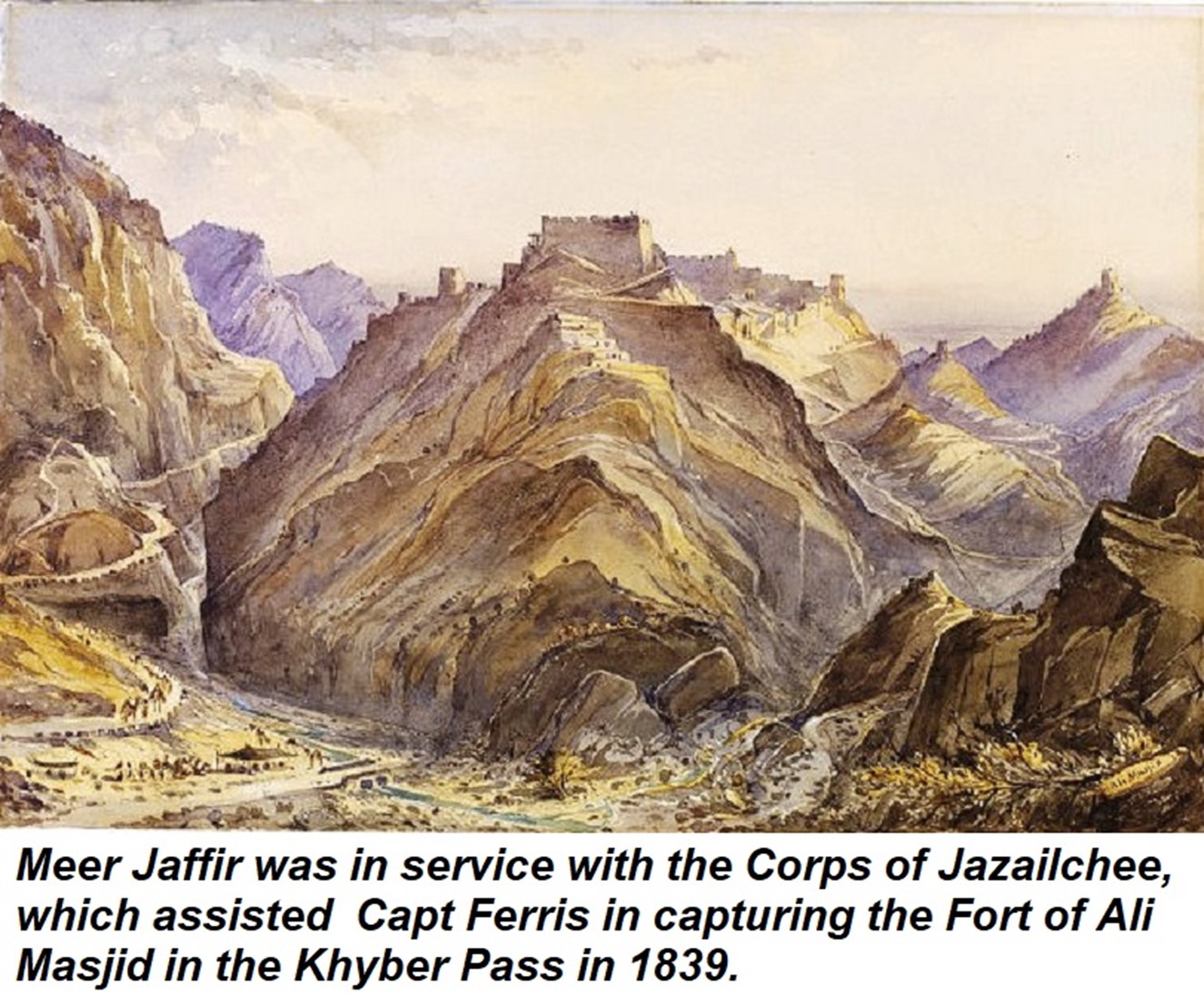 A realistic artists view of the terrain at Chillianwala battlefield