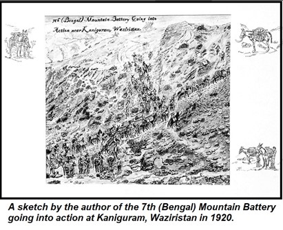 A realistic artists view of the terrain at Chillianwala battlefield