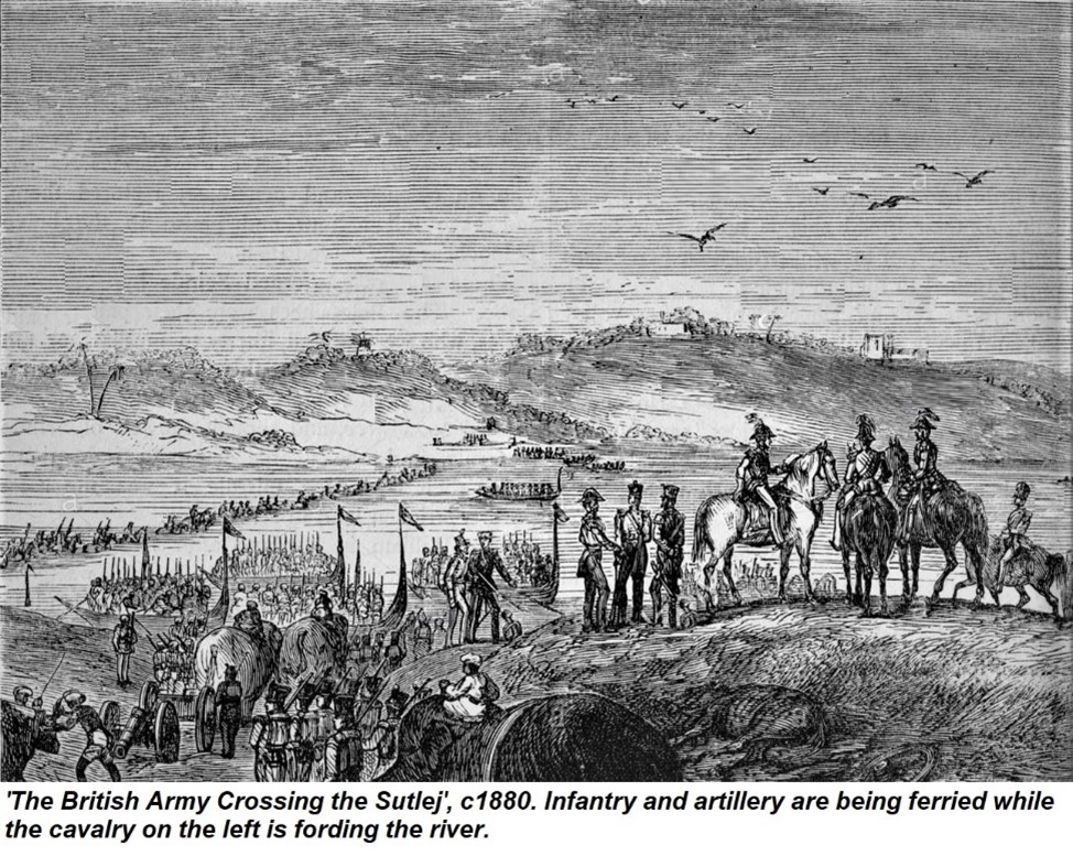 A realistic artists view of the terrain at Chillianwala battlefield